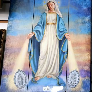 Blessed Mother Pallet Painting