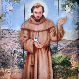 Saint Francis of Assisi Pallet Painting